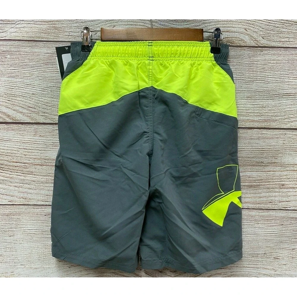 Under Armour Swim Shorts Mens Size Small Grey Icon Swim Trunk Shorts New